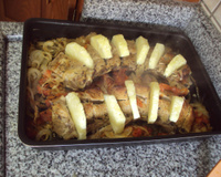 Lombo recheado com abacaxi Emeliza