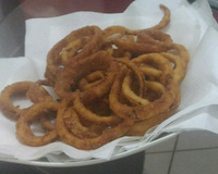 Anéis de cebola temperados