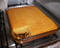 Bolo de fubá cremoso