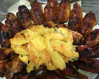 Frango assado com mel e curry