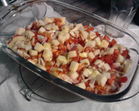 Pizza de pão de forma