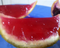 Gelatina na casca da laranja