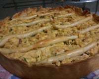 Torta de iogurte e frango maravilhosa