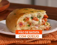Pão de batata com queijo