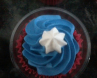 Capitão América de cupcake