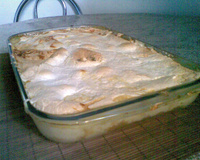 Delícia de banana com suspiro