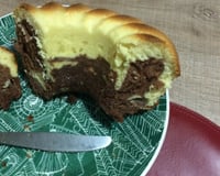 Bolo mesclado de liquidificador