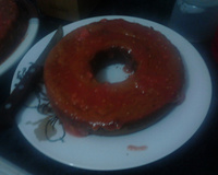 Bolo cremoso e crocante de goiaba