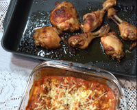 Coxa e Sobrecoxa de frango assado