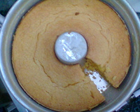 Bolo de milho feito com cuscuz