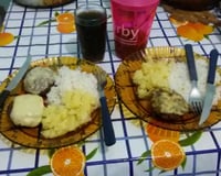 Carne de hambúrguer rústica