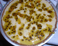 Torta mousse de maracujá com chocolate