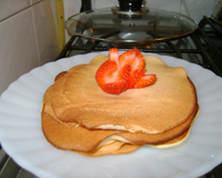 Waffle de frigideira (pancakes)