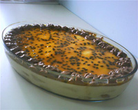 Pavê de mousse de maracujá