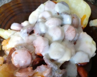 Batata recheada de microondas