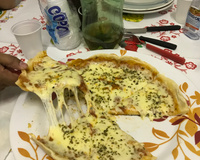 Massa de pizza com cerveja do Kashi