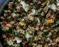 Paçoca de carne de sol da Cleo