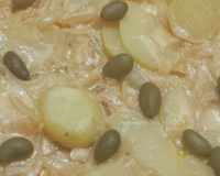 Peixe  ao molho branco com batatas