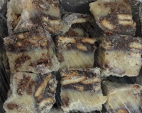 Palha italiana alvinegra (chocolate amargo com leite em pó)