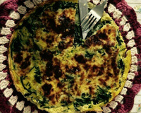 Quiche de espinafre e mussarela