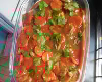 Espaguete com molho de calabresa