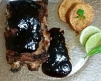 Costelinha de Porco com Molho Barbecue