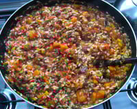 Risoto a carreteiro com abóbora