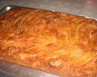 Torta de banana caramelada fácil