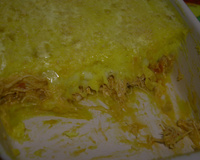 Escondidinho de frango com mandioquinha salsa