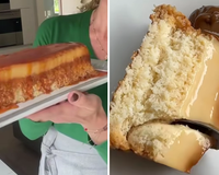 Todo ano faço essa sobremesa quando está calor: flan de coco com doce de leite rápido, fácil e irresistível