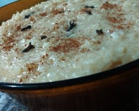 Arroz doce delicioso com leite de coco
