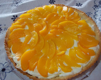 Torta gelada de pessego da Elzi