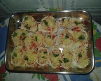 Bruschetta de tomate com manjericão