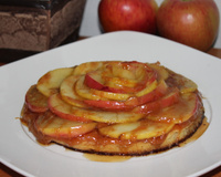 Sablé de maçãs e caramelo