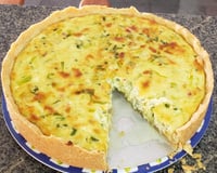 Quiche de alho poró