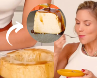 Quinoa cozida é o ingrediente principal desse flan delicioso e fácil SEM AÇÚCAR e SEM LACTOSE