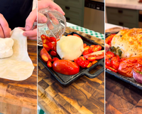 Burrata assada divina é a receita perfeita para impressionar os amigos em casa de um jeito fácil