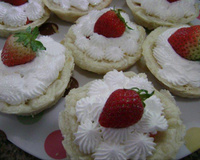 Tortinhas folhadas de morango