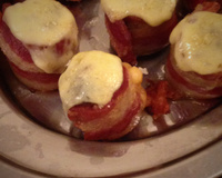 Mini medalhão recheado