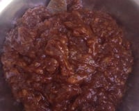 Doce de banana com chocolate