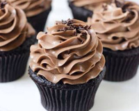 Cupcake de creme de avelã