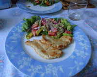 Salada deliciosa de abacate