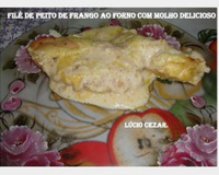 Filé de peito de frango ao forno com molho