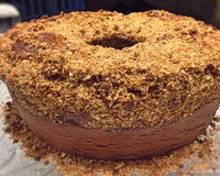 Bolo de banana com aveia