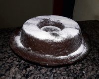 Cobertura para bolo vulcão