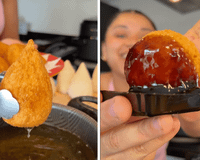 Nem frango, nem costela: coxinha de sushi é minha versão favorita do salgado clássico e é muito fácil de fazer