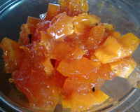 Doce de abóbora em pedaços