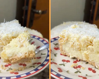 Fiz essa torta de abacaxi com coco para o fim de semana e foi sucesso absoluto aqui em casa: todo mundo pediu mais!