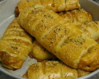 Pãezinhos de presunto e queijo