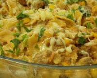 Macarrão na pressão com carne moída